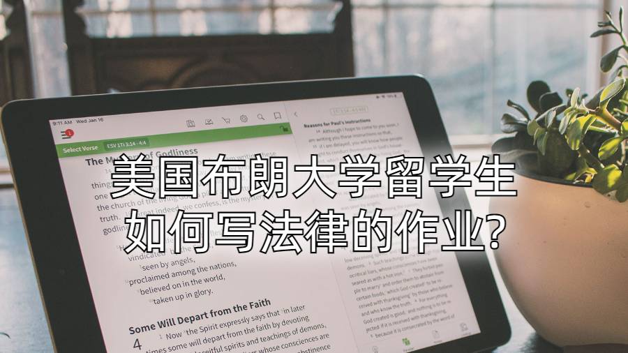 美國布朗大學(xué)留學(xué)生如何寫法律的作業(yè)?