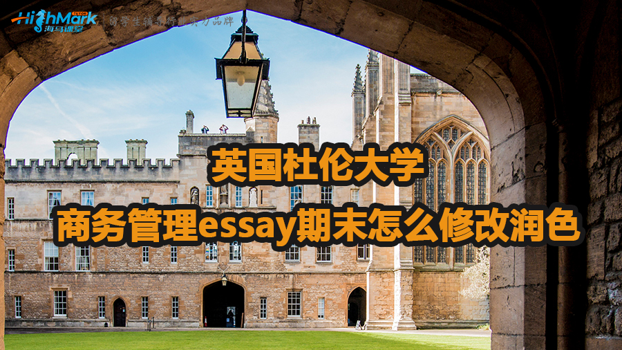 英國杜倫大學商務管理essay期末怎么修改潤色
