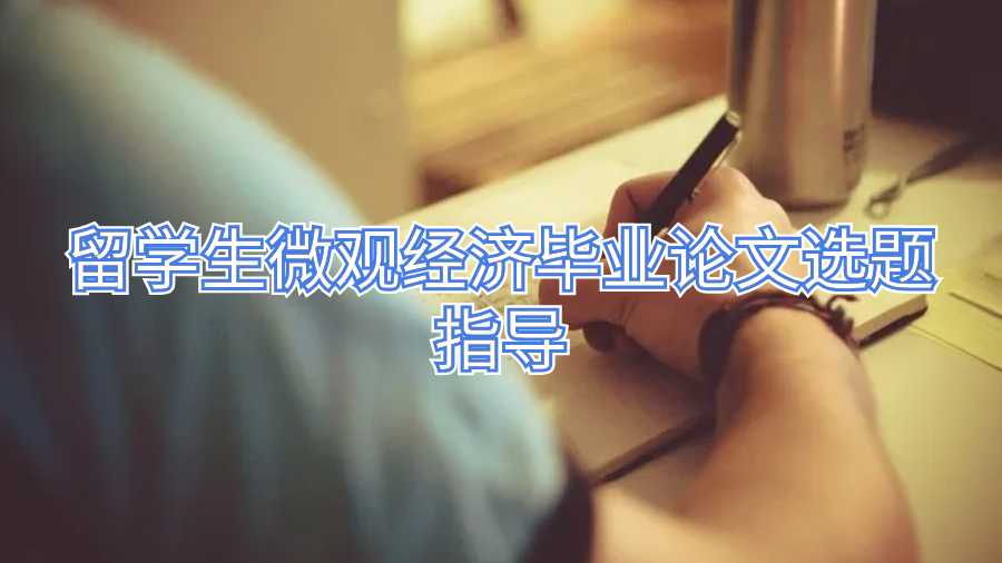 留學(xué)生微觀經(jīng)濟(jì)畢業(yè)論文選題指導(dǎo)