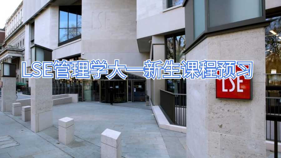 LSE管理學大一新生課程預習